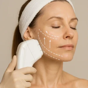Woman having HI-FU to reduce wrinkles call LA LIPO Rugby Now!
