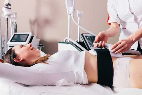 woman having body sculpting to help improve her body image and her mental health Rugby