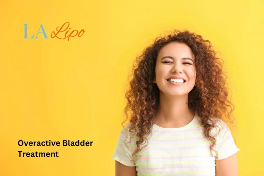 woman smiling about overactive bladder treatment Rugby solutions