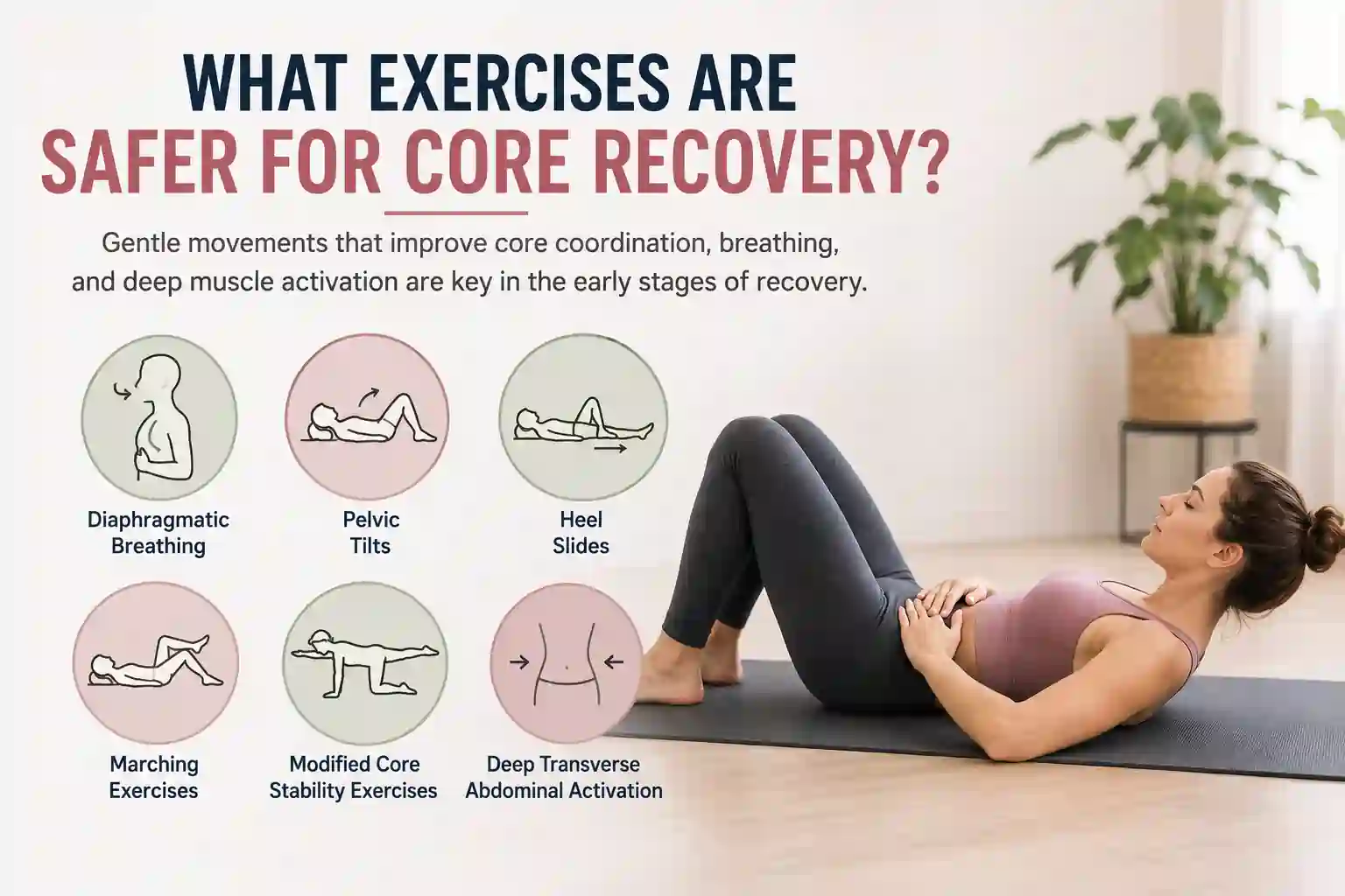 Which exercises may help diastasis recti Rugby?